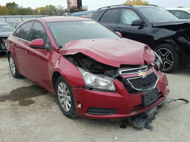 1G1PF5S99B7228393 - 2011 CHEVROLET CRUZE LT RED photo 1