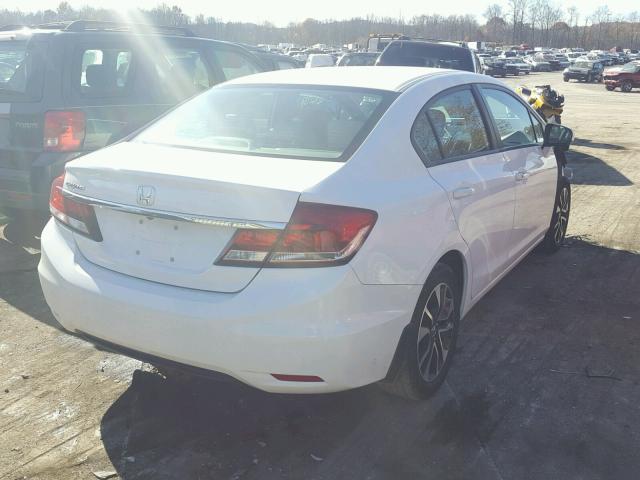 19XFB2F81EE254392 - 2014 HONDA CIVIC EX WHITE photo 4