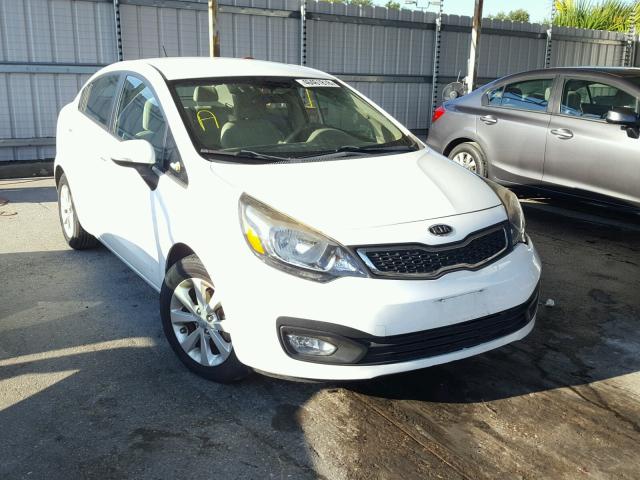 KNADN4A31C6058622 - 2012 KIA RIO EX WHITE photo 1