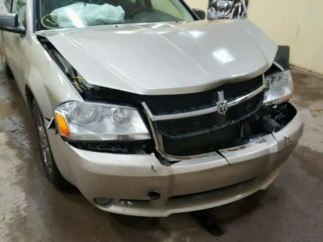 1B3LC56K48N290317 - 2008 DODGE AVENGER SX BEIGE photo 9