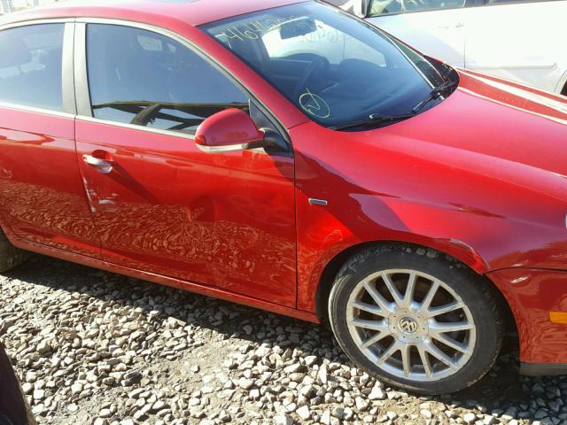 3VWRA71K68M174738 - 2008 VOLKSWAGEN JETTA WOLF RED photo 9