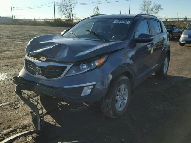 KNDPB3A23D7501133 - 2013 KIA SPORTAGE B BLUE photo 2