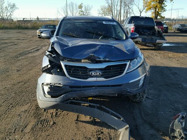 KNDPB3A23D7501133 - 2013 KIA SPORTAGE B BLUE photo 9