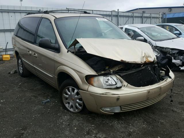 2C4GP54L41R372847 - 2001 CHRYSLER TOWN & COU TAN photo 1