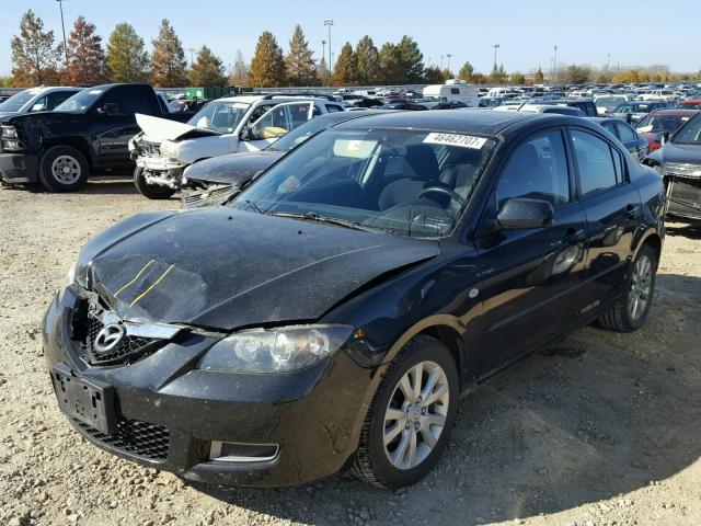 JM1BK32F371760675 - 2007 MAZDA 3 I BLACK photo 2