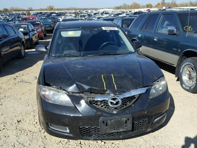 JM1BK32F371760675 - 2007 MAZDA 3 I BLACK photo 9