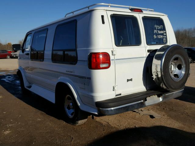 2B7HB21Y2VK527640 - 1997 DODGE RAM VAN WHITE photo 3