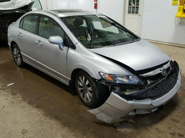 2HGFA16089H023556 - 2009 HONDA CIVIC EXL SILVER photo 1