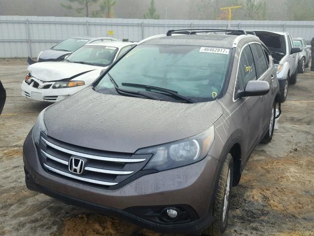 2HKRM3H74EH529430 - 2014 HONDA CR-V EXL BROWN photo 2