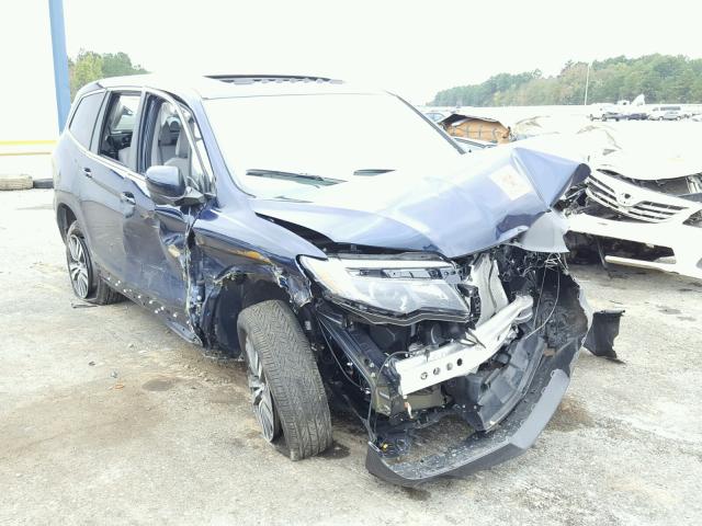 5FNYF5H51HB008703 - 2017 HONDA PILOT EXL BLUE photo 1