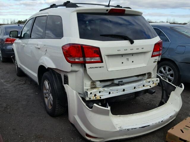 3C4PDCCG0CT355352 - 2012 DODGE JOURNEY SX WHITE photo 3