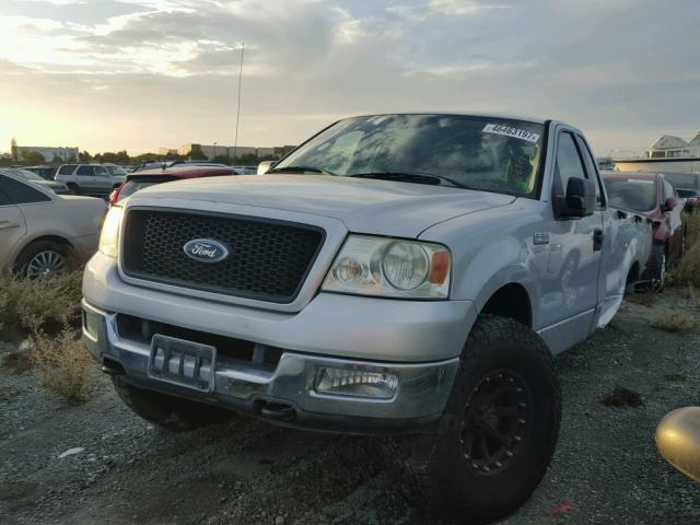 1FTRF14W84NA15381 - 2004 FORD F150 SILVER photo 2