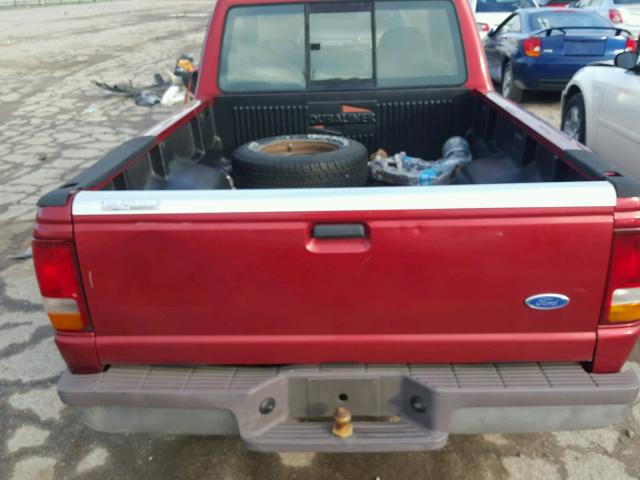 1FTCR14A5VPA18925 - 1997 FORD RANGER RED photo 6