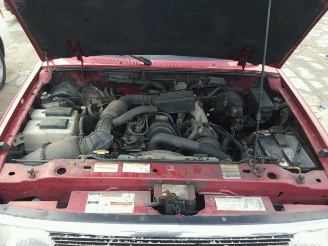 1FTCR14A5VPA18925 - 1997 FORD RANGER RED photo 7
