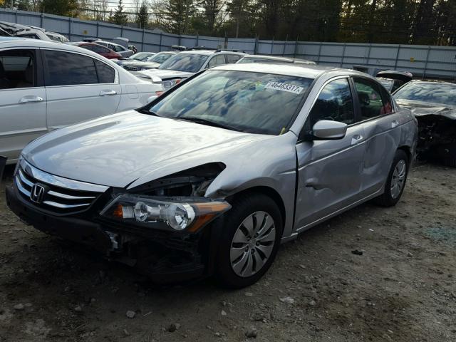 1HGCP2F32CA076860 - 2012 HONDA ACCORD LX SILVER photo 2