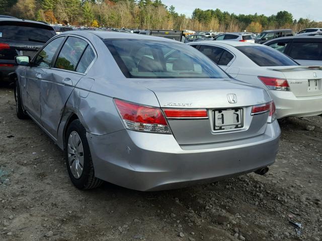 1HGCP2F32CA076860 - 2012 HONDA ACCORD LX SILVER photo 3