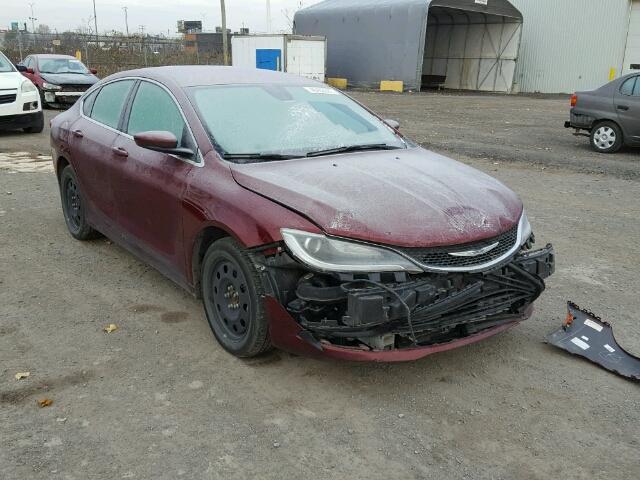 1C3CCCFB7FN754995 - 2015 CHRYSLER 200 LX BURGUNDY photo 1