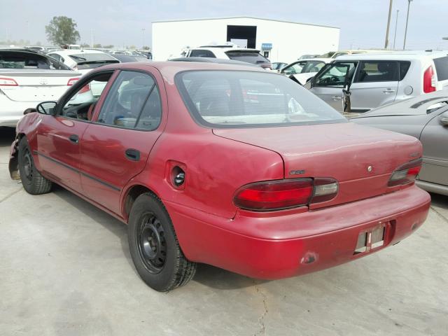 1Y1SK5260VZ413245 - 1997 GEO PRIZM BASE RED photo 3