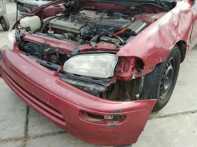 1Y1SK5260VZ413245 - 1997 GEO PRIZM BASE RED photo 9