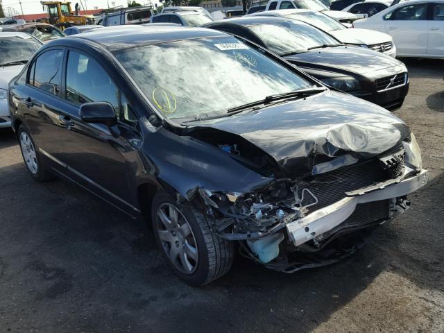 2HGFA16559H306704 - 2009 HONDA CIVIC LX BLACK photo 1