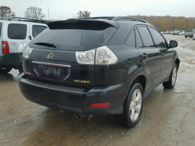 2T2HK31U87C011033 - 2007 LEXUS RX 350 BLACK photo 4