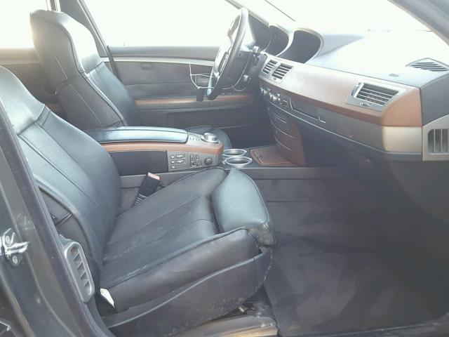 WBAHN83578DT82636 - 2008 BMW 750 GRAY photo 5