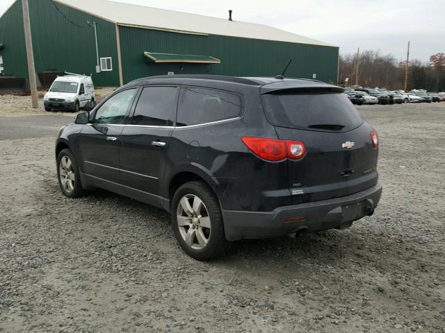 1GNKVLED8BJ400383 - 2011 CHEVROLET TRAVERSE L BLACK photo 3