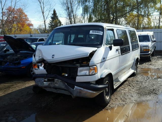 2B6HB21Z3SK539112 - 1995 DODGE RAM VAN B2 WHITE photo 2