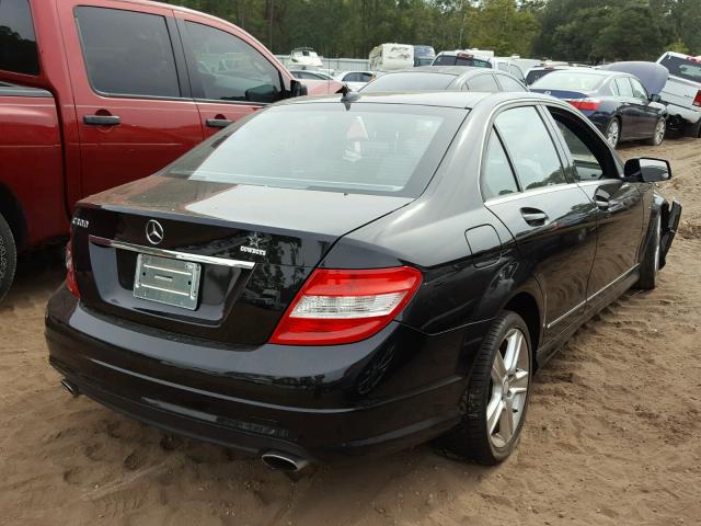 WDDGF5EB6AR125737 - 2010 MERCEDES-BENZ C 300 BLACK photo 4