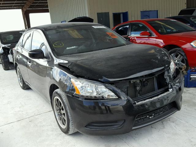 3N1AB7AP5DL615027 - 2013 NISSAN SENTRA S BLACK photo 1