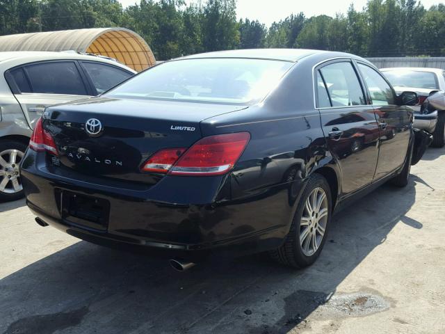 4T1BK36B96U123273 - 2006 TOYOTA AVALON XL BLACK photo 4