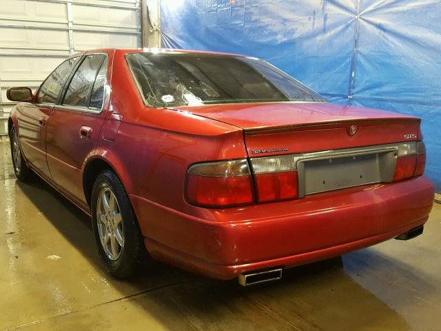 1G6KY5492YU218603 - 2000 CADILLAC SEVILLE ST RED photo 3