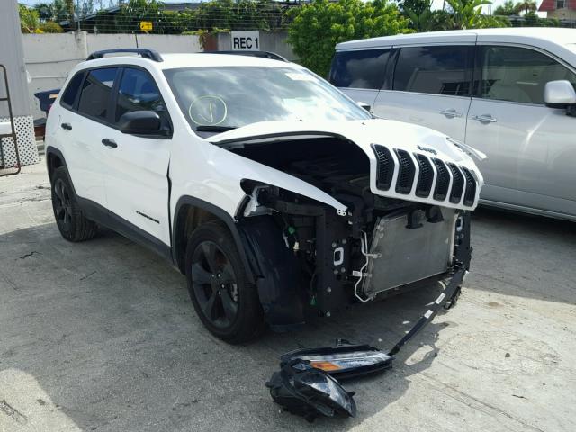 1C4PJLAB9HW595937 - 2017 JEEP CHEROKEE WHITE photo 1