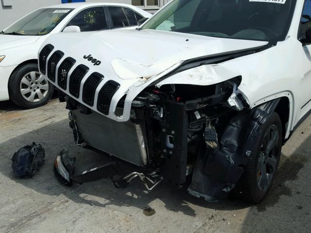 1C4PJLAB9HW595937 - 2017 JEEP CHEROKEE WHITE photo 9