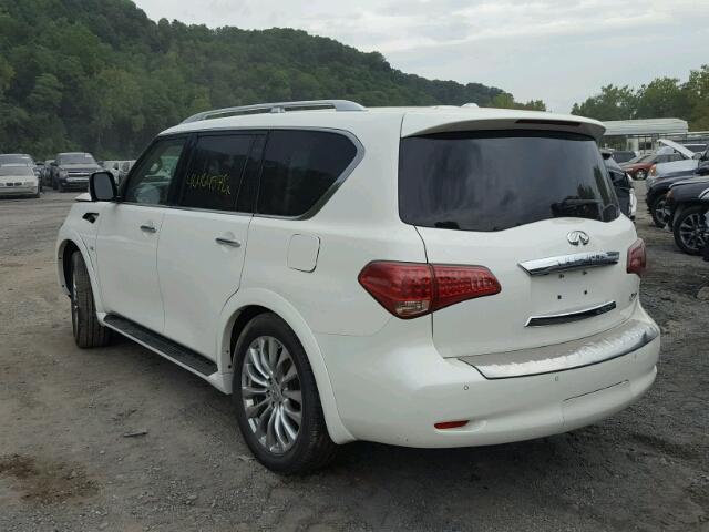 JN8AZ2NC4F9370188 - 2015 INFINITI QX80 WHITE photo 3