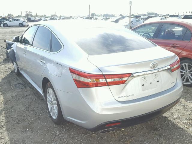 4T1BK1EB8EU093381 - 2014 TOYOTA AVALON BAS SILVER photo 3