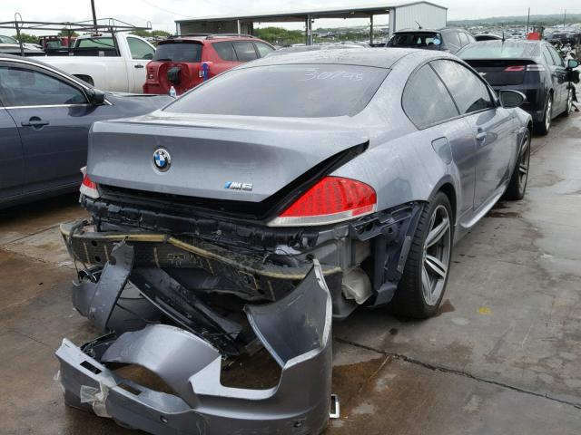 WBSEH934X6B797445 - 2006 BMW M6 SILVER photo 4