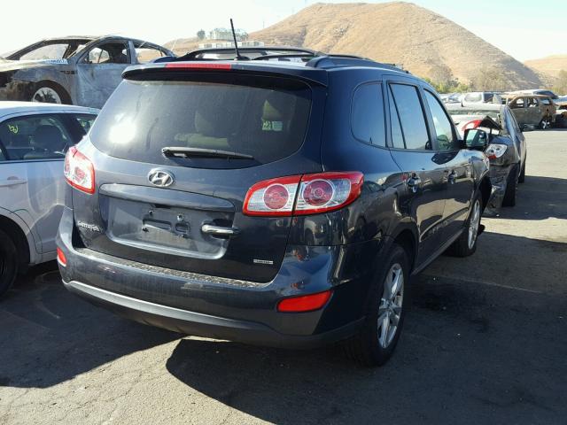 5XYZK4AG5CG099899 - 2012 HYUNDAI SANTA FE L BLUE photo 4