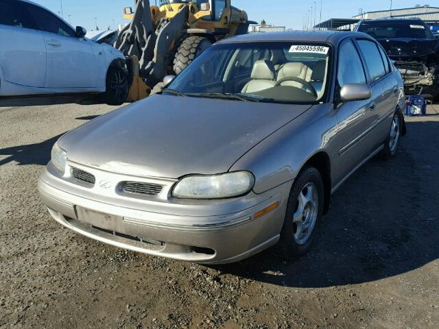 1G3NG52J5X6340241 - 1999 OLDSMOBILE CUTLASS GL GOLD photo 2