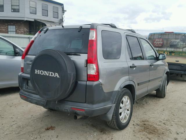 JHLRD68816C024147 - 2006 HONDA CR-V EX GRAY photo 4