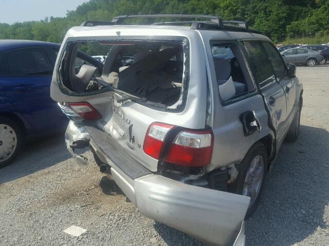 JF1SF65641H733295 - 2001 SUBARU FORESTER S SILVER photo 4