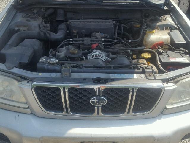 JF1SF65641H733295 - 2001 SUBARU FORESTER S SILVER photo 7