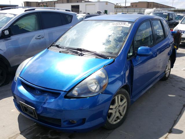 JHMGD38667S024412 - 2007 HONDA FIT S 蓝色 照片 2