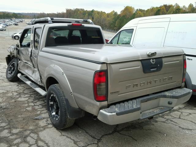 1N6ED29X62C359325 - 2002 NISSAN FRONTIER C TAN photo 3