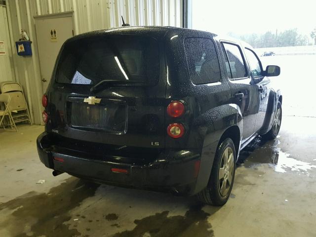3GNCA13D78S724181 - 2008 CHEVROLET HHR LS BLACK photo 4