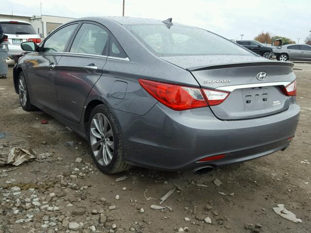 5NPEC4AC3CH403829 - 2012 HYUNDAI SONATA GRAY photo 3