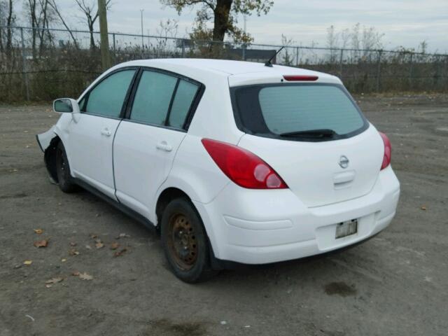 3N1BC13E17L365557 - 2007 NISSAN VERSA S WHITE photo 3