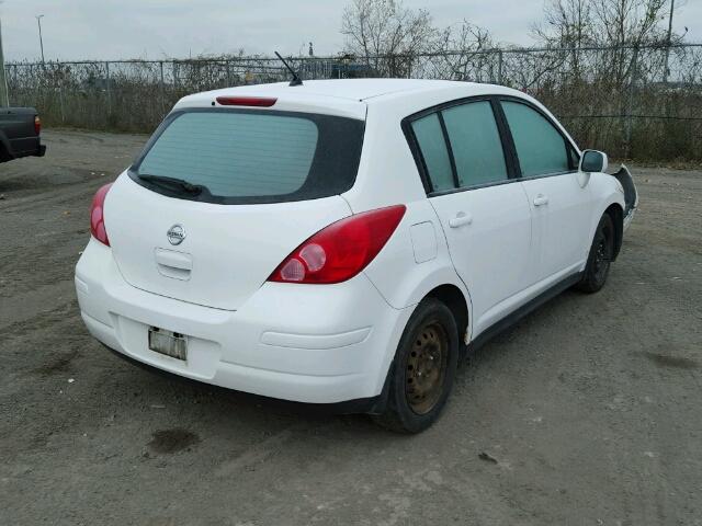 3N1BC13E17L365557 - 2007 NISSAN VERSA S WHITE photo 4