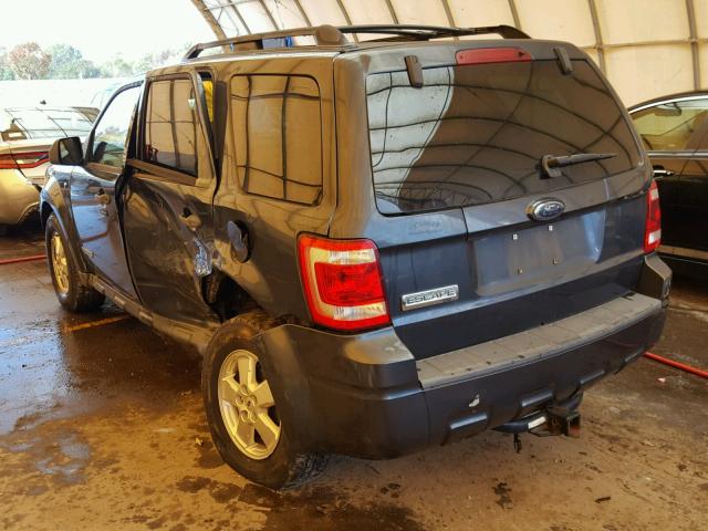 1FMCU031X8KB52790 - 2008 FORD ESCAPE XLT GRAY photo 3