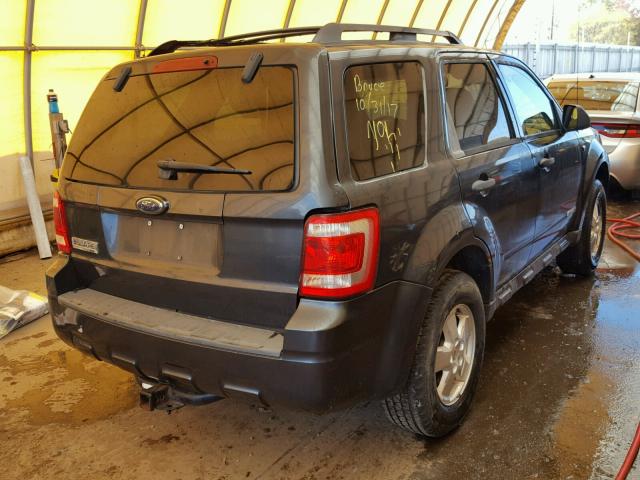 1FMCU031X8KB52790 - 2008 FORD ESCAPE XLT GRAY photo 4